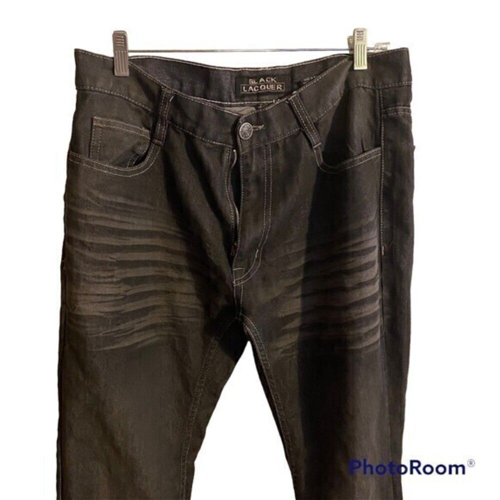 Men's Black Lacquer Jeans‎ size 36